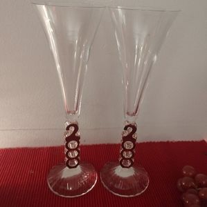 Crystal Millennium Champagne Flutes